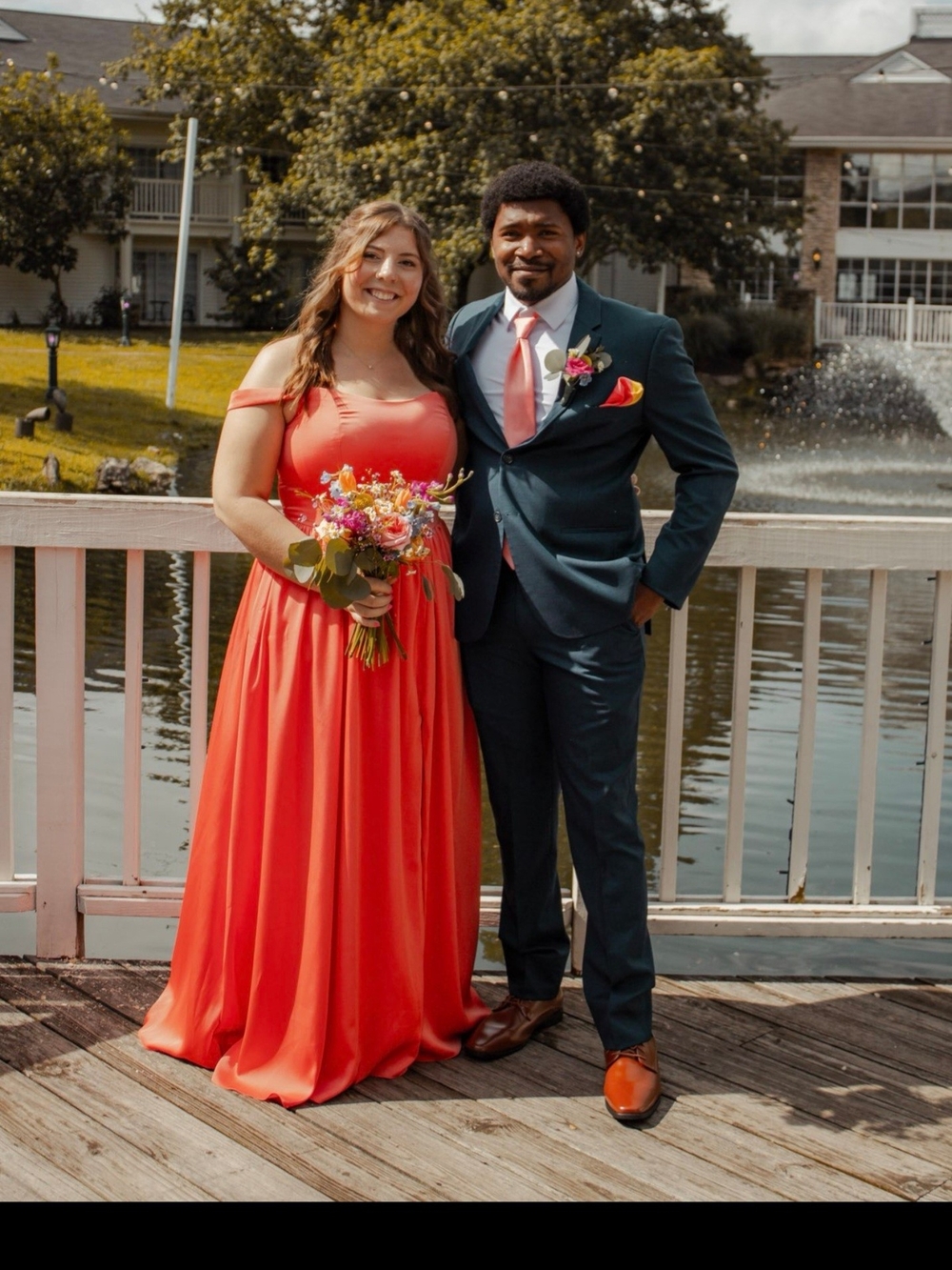 Coral Bridesmaid/Homecoming David's Bridal